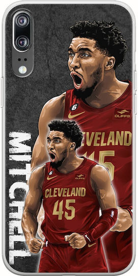 Nba Stars - Donovan Mitchell Задна корица Силикон Многоцветен (Huawei P20)