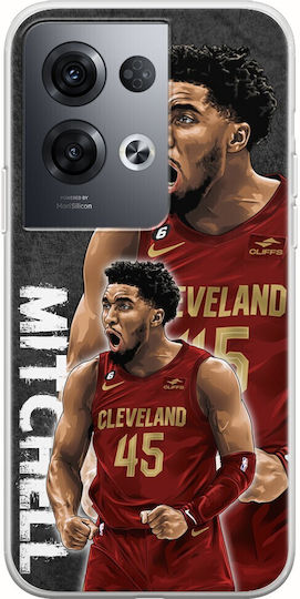 Nba Stars - Donovan Mitchell Задна корица Силикон Многоцветен (Oppo Reno8 Pro)