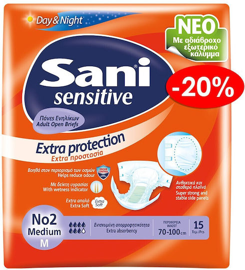 Sensitive Extra Protection Inkontinenz-Windeln Medium 15 Einheiten
