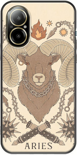 Zodiac - Aries Back Cover Silicone Multicolour (Realme C67)