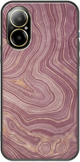 Agate Stone - Pink Back Cover Silicone Multicolour (Realme C67)