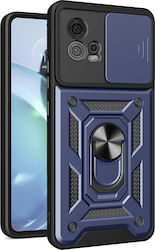 Techsuit Camshield Umschlag Rückseite Blau (Moto G72)