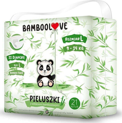 Bamboolove Klebeband-Windeln für 9-14 kg 21Stück