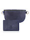 Set Leder Damenbeutel Schultertasche Beige