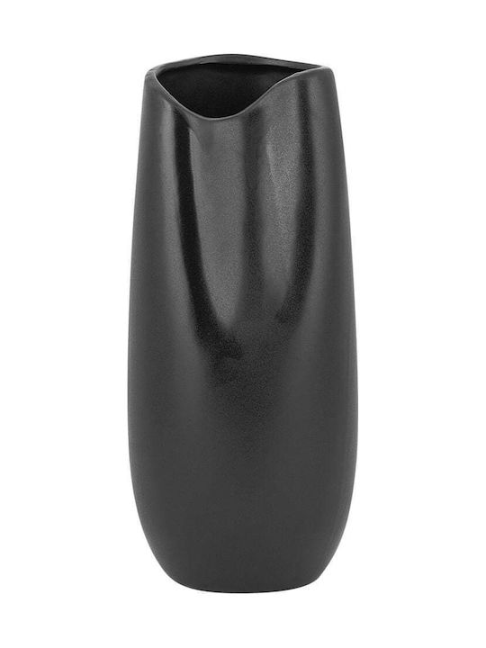 Beliani Decorative Vase Black