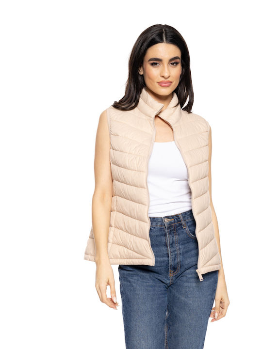 Splendid Women's Short Lifestyle Jacket for Winter Lt Beige