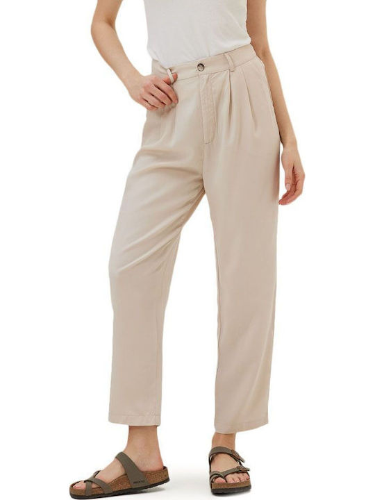 Дамско Текстил Capri Панталон Beige