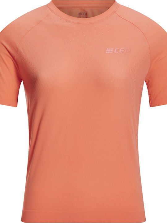 CEP Bluza Sport de Damă Mâneci scurte Coral