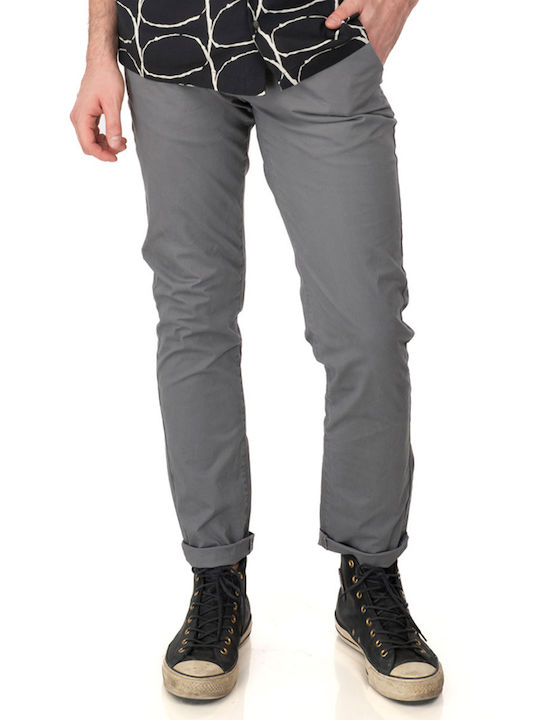 Παντελόνι Chino Ελαστικό σε Slim Εφαρμογή Cement Grey