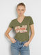 Guess Ss Vn Femeie Tricou Floral Green