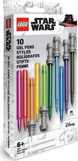 Set de pixuri gel Lego 53116 Star Wars Lightsaber, 10 bucăți