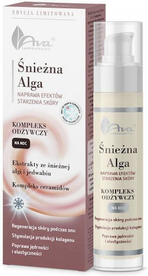 Ava Laboratorium Snow Algae Face Moisturizer Night Cream for Moisturizing & Firming with Ceramides 50ml