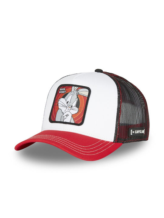 Capslab Looney Tunes Bugs Bunny Women's Trucker Cap White