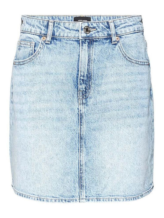 Vero Moda Denim Mini Skirt Light Blue Denim