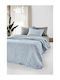 Guy Laroche Shadow Set Coverlet Queen Size Microfiber Shadow Blue 220x240cm 2pcs