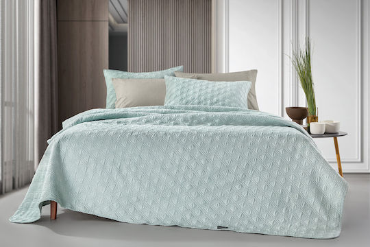 Guy Laroche Tempest Σετ Κουβερλί Υπέρδιπλο Microfiber Mint 220x240cm 2τμχ