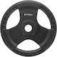 HMS Scheibenset Olympischen Typs Gummierte 1 x 25kg Φ50mm mit Griffen