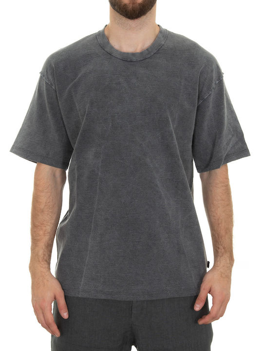 Rose & Cigar Men's Short Sleeve T-shirt Grey
