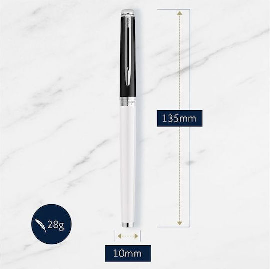 Waterman Hemisphere C.block Negru-alb Ct Rball