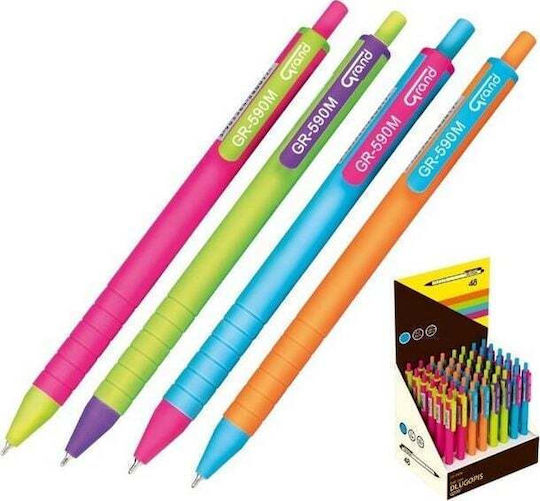 Ballpoint Grand Gr-590m Blue 48pcs Grand
