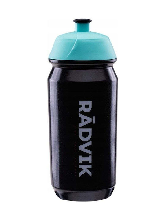 Radvik Water Bottle Plastic 600ml Black