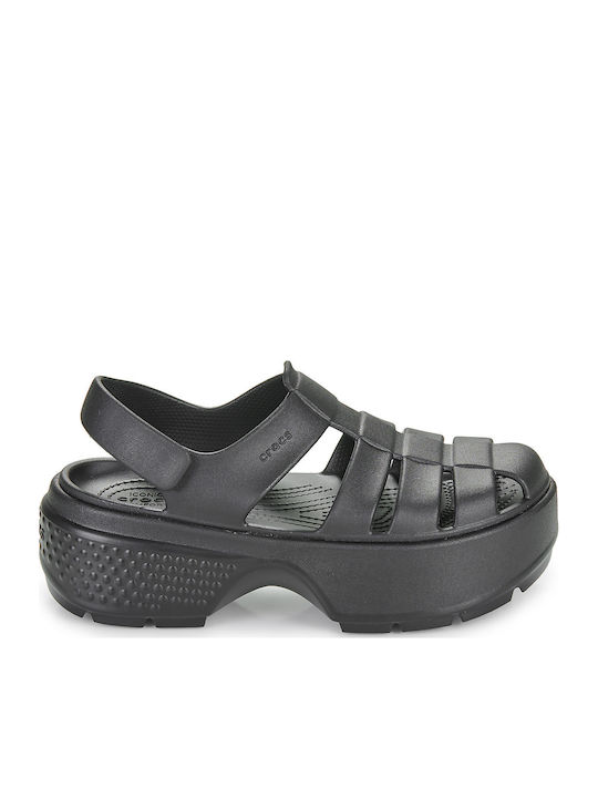 Crocs Stomp Рибарски Дамски Сандали Черни