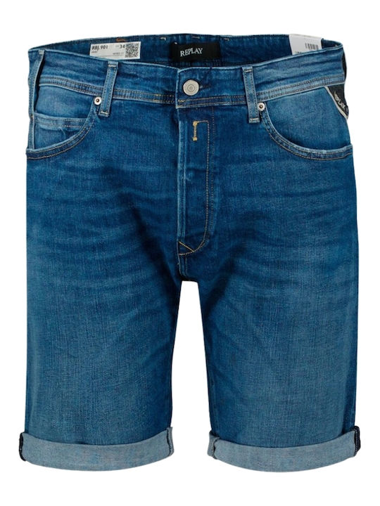 Replay Men's Shorts Jeans Dark Indigo