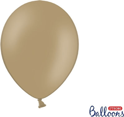 Set of 5 Balloons Latex Brown 30cm