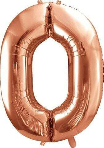 Balloon Foil Jumbo Number Rose Gold 86cm