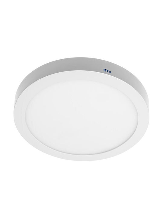 Gtv Mount Ceiling Light with Integrated LED in White color White