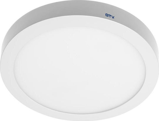 Gtv Plafonieră de Tavan Albă cu LED Integrat