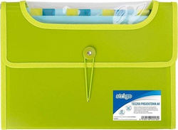 Folder Strigo Pp A4 12 Green Dividers