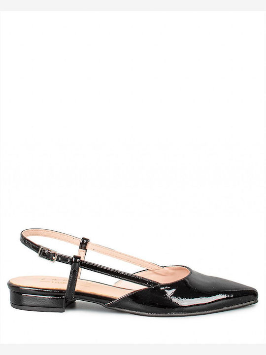 Zakro Collection Pantofi balerini pentru femei Slingback in Negru Culori