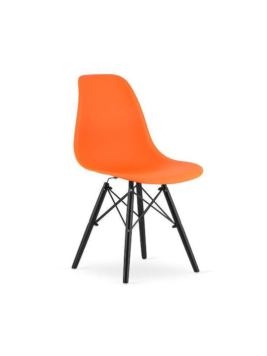 Καρέκλα Κουζίνας από Πολυπροπυλένιο Πορτοκαλί 46x54x81εκ.