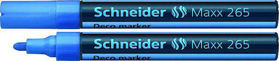 Schneider Deco Maxx 265 Liquid Chalk Marker 2 3 Mm Writing Light Blue