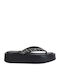 Fredel Women's Flat Sandals Flatforms in Black Color