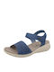 Flache Sandalen für Damen Anatomisch in Blau Farbe