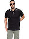 Polo Bluse Schwarz