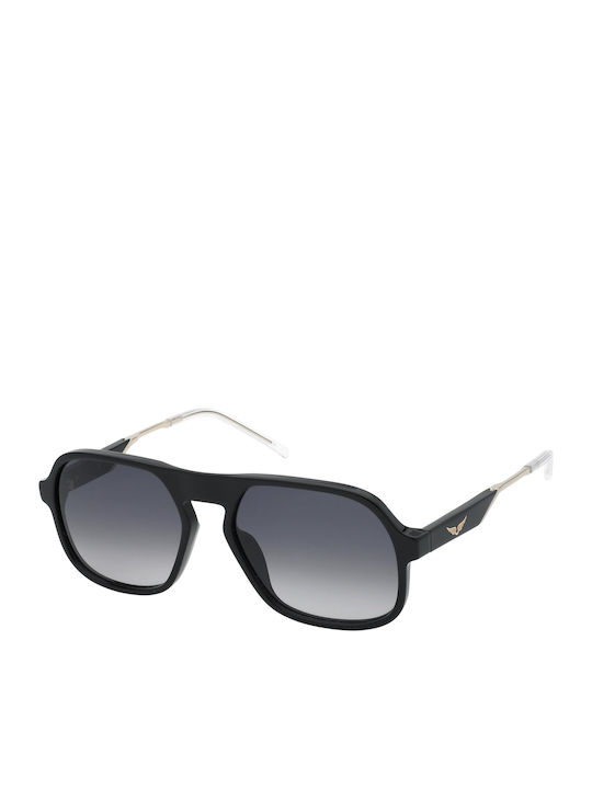 Zadig & Voltaire Γυαλιά Ηλίου Μαύρα με Mixed Σκελετό Zadig & Voltaire Γυαλιά Ηλίου Μαύρα με Mixed Σκελετό