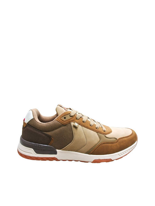 Xti Bărbați Anatomici Sneakers Beige and Brown