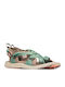 Women's Flat Sandals Sporty in Green Color