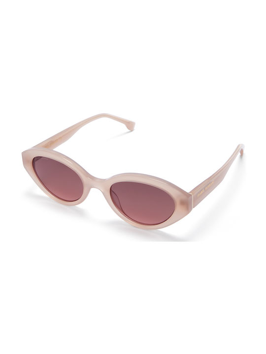 Isabel Bernard Women's Sunglasses with Pink Plastic Frame and Pink Gradient Lens IB400002-20-20
