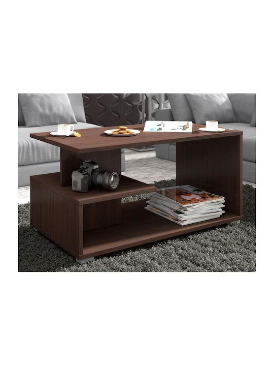 Mese De Cafea Centrală Rectangulară Din Lemn Wenge L90xL51xÎ45cm