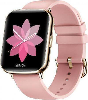 Senbono X27 Smartwatch with SIM and Heart Rate Monitor (Pink)