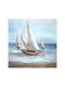 Inart Sailer Painting on Canvas 100x100cm