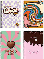 Τετράδιο Σπιράλ Interdruk Choco 2 Θέματα 17x25 120 Σελίδες Διάφορα Σχέδια