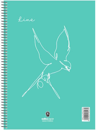 Spiral Notebook Line Various Designs A4 21x29 180 pages 3 Subjects 5548