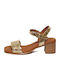 Leather Sandals Gold