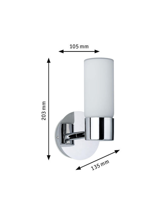 Paulmann Modern Leuchte Wand mit Fassung G9 Silber