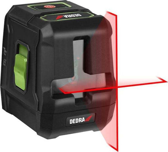 Dedra Αυτορυθμιζόμενο Γραμμικό Αλφάδι Laser Κόκκινης Δέσμης 1.5V με Εύρος Εργασίας 20m
